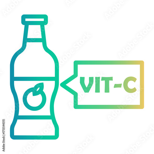 antioxidant Line Gradient Icon