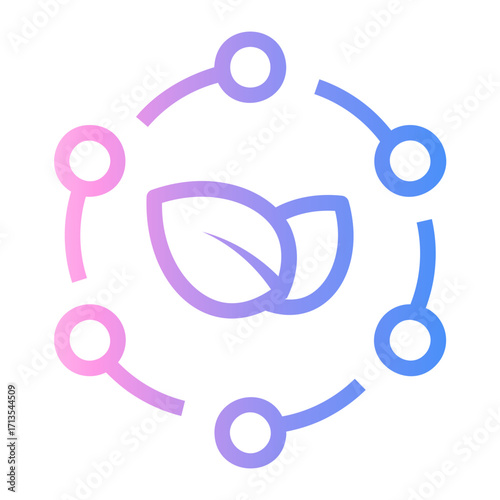 antioxidant Line Gradient Icon