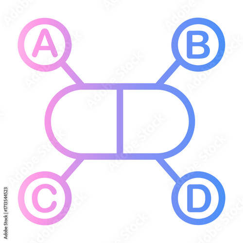 antioxidant Line Gradient Icon