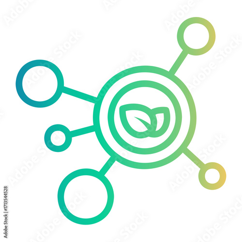 antioxidant Line Gradient Icon