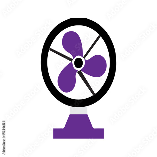 Electric Fan Icon Vector