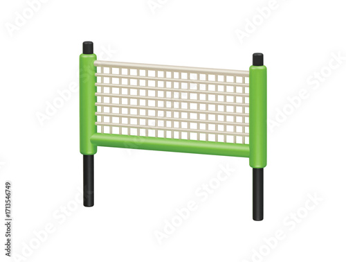 pickleball net icon 3d illustration render