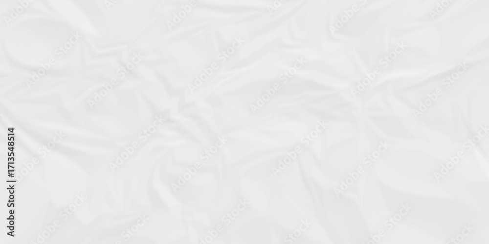 Fototapeta premium White blank craft crumpled paper texture sheet background. Wrinkled paper texture. white crumpled paper texture. 