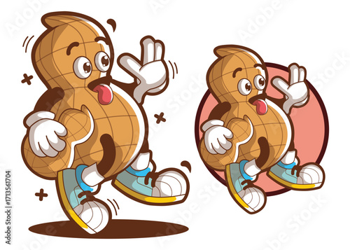 Peanut cartoon mascot characters