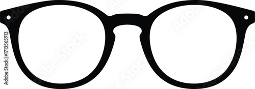 Round eyeglasses fashion accessory retro style vision care vector