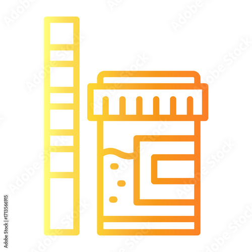 examination Line Gradient Icon