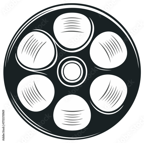 Classic Film Reel Graphic