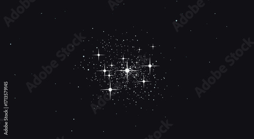 Celestial Sparkles A Glimmering Night Sky