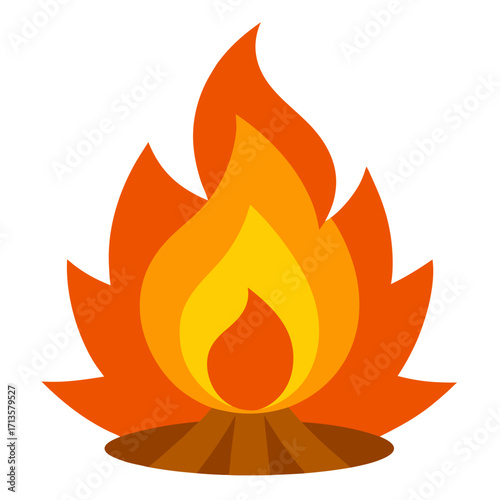 vector fire icon