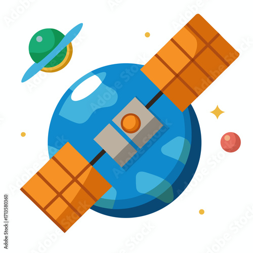 vector illustration of a globe