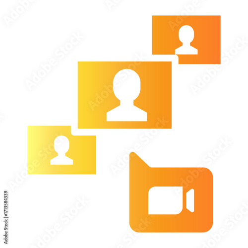zoom meeting Gradient icon