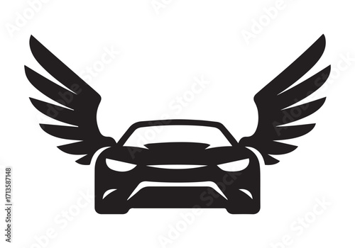 Car silhouette vector illustration in black design