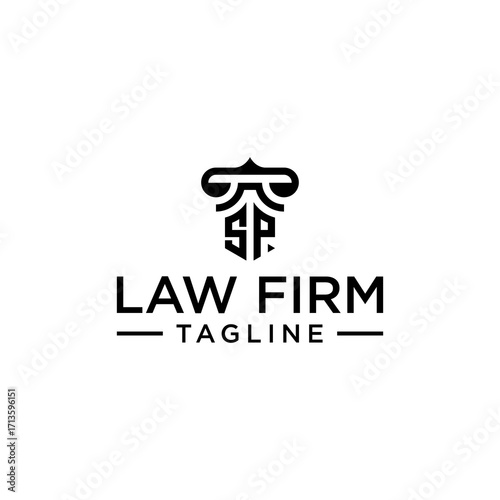 SP law logo design inspiration