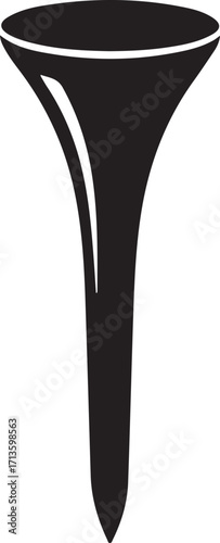 golf ball with dimpled surface placed on a tee. golfing sport,