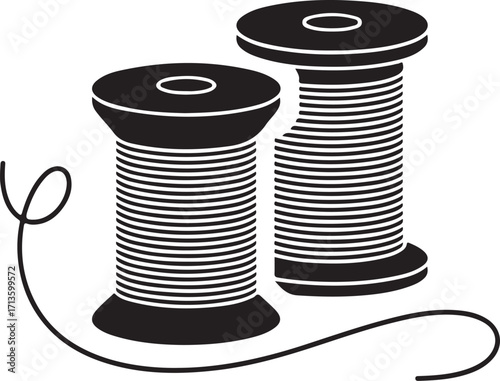 Illustration of thread on spool