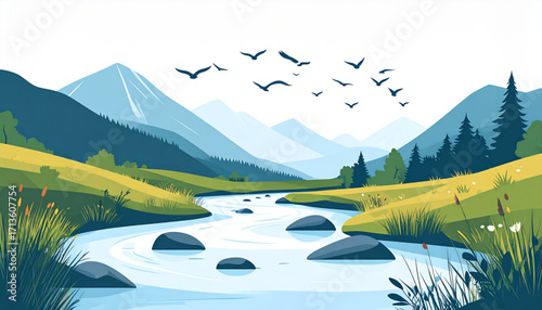 Mountain River Harmony