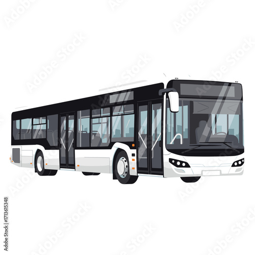 city bus, modern bus, public transport, urban bus, white bus, passenger bus, transit bus, bus illustration, transportation, bus design, side door bus, large window bus, commuter bus, clean design bus,