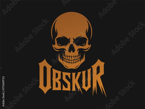 A terrifying pirate skull and crossbones on a black background, a symbol of death and danger perfect for Halloween