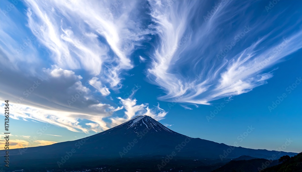 Fototapeta premium Dramatic mountain cloudscape