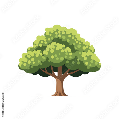 A beautiful green tree with lush foliage standing tall in a natural setting.
