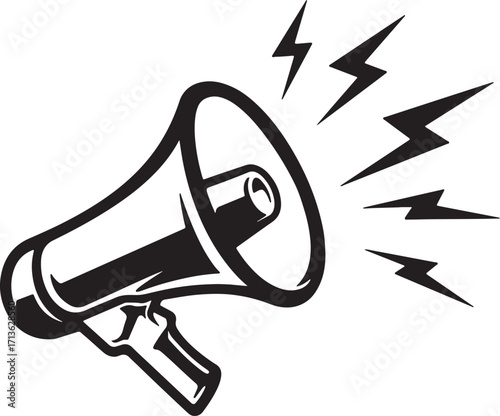 announcement megaphone vector icon