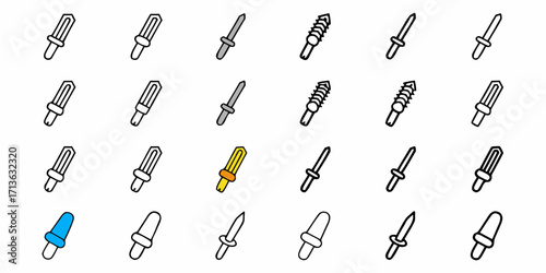 Collection of fifteen cartoon boats in various styles and colors on a white background illustration
