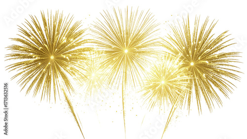 fireworks isolated on transparent background