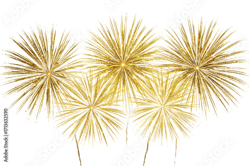 fireworks isolated on transparent background