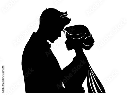 This Stunning New Vector Silhouette of a Couple is an Essential Design for Celebrating Relationships, Friendship, and Simple, Everyday Moments.