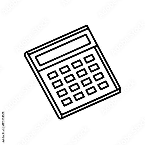 calculator icon isolated on white