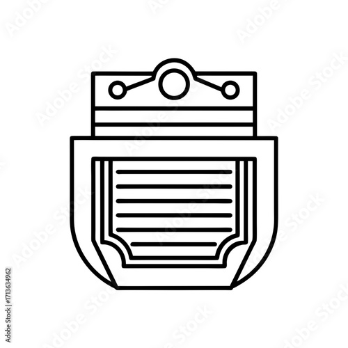 citation generator icon isolated on white