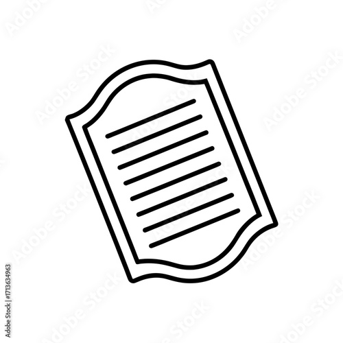 citation icon isolated on white