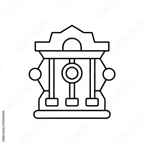 mnemonic device icon isolated on white