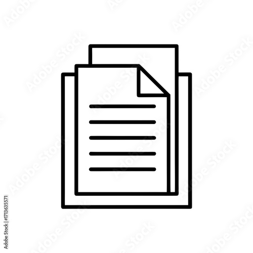 mla format icon isolated on white