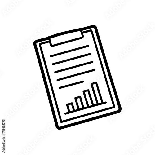 report card icon isolated on white