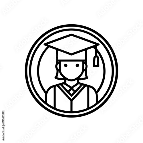 student loan icon isolated on white