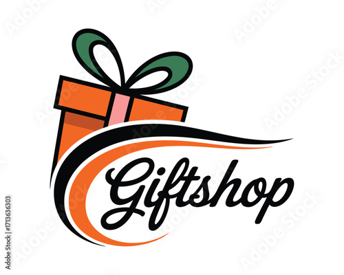 Gift Box Illustration with Ribbon Perfect for Presents and Celebrations
