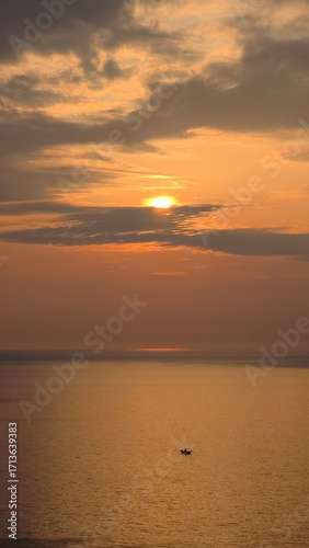 Summer seascape, dawn sunrise, beautiful sky colors, sun, sea, cloud background, beautiful sunrise scenery, Jeongdongjin sea, South Korea
- 여름 자연, 새벽 일출, 아름다운 하늘, 태양, 바다, 구름 배경, 멋진 해돋이 풍경, 정동진 바다, 한국