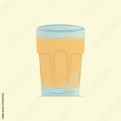 A classic Indian cutting chai served in a small transparent glass, symbolizing warmth, nostalgia, and everyday street culture. The humble tea glass reflects the charm of roadside tea stalls.