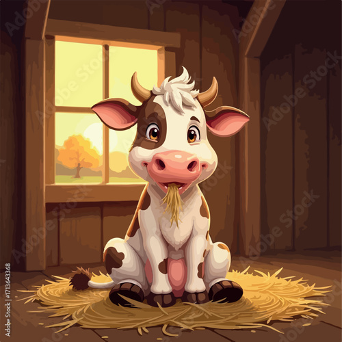 cow, animal, cartoon, farm, vector, milk, illustration, cattle, white, mammal, cute, agriculture, bull, dairy, nature, calf, livestock, black, domestic, drawing, art, udder