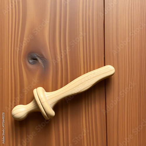 Mandorle su sfondo di legno
