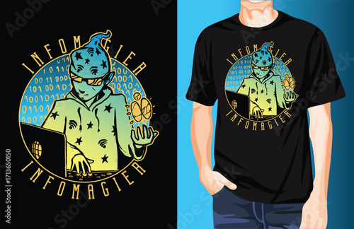 Infomagier t-shirt design