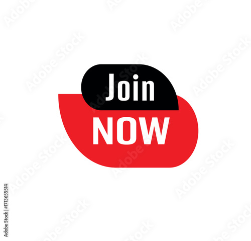 join now text information sign	
