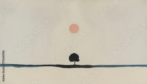 picture of tree and moon
