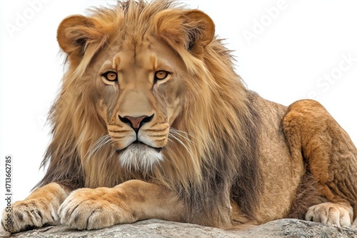 Wallpaper Mural Close-up of a lion resting on a rock Torontodigital.ca