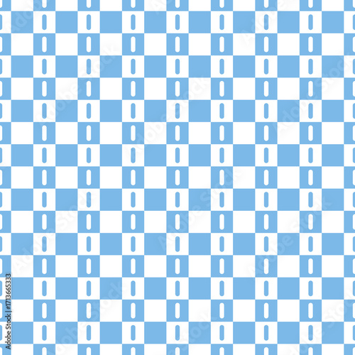Blue and white geometric seamless pattern background