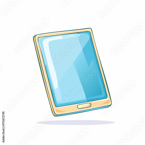 Digital tablet device with a bright screen, perfect for modern communication and entertainment