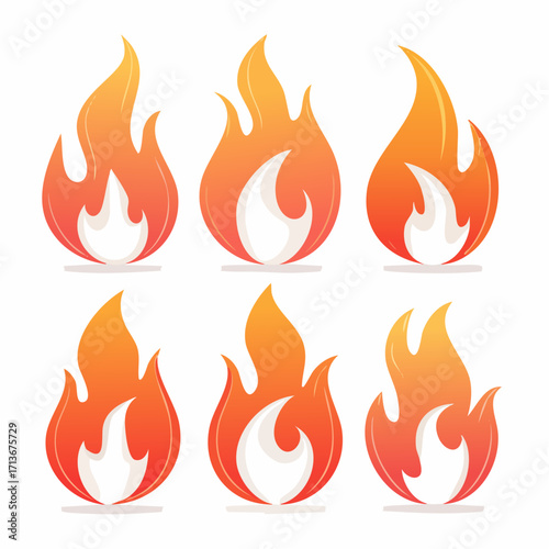 Blazing bonfire flames glow with a fiery orange and yellow hue, a powerful symbol of heat and danger