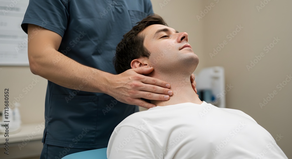 Obraz premium Neck massage therapy session