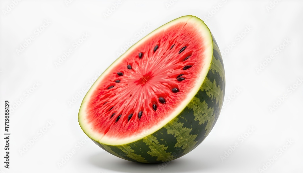 custom made wallpaper toronto digitalAn open watermelon with its interior exposed, revealing vibrant red flesh and black seeds.